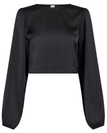Neo Noir Bluse Aura Heavy Sateen Black