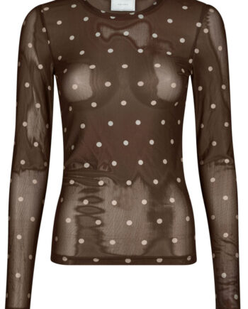 Neo Noir Bluse Ella Dot Brown