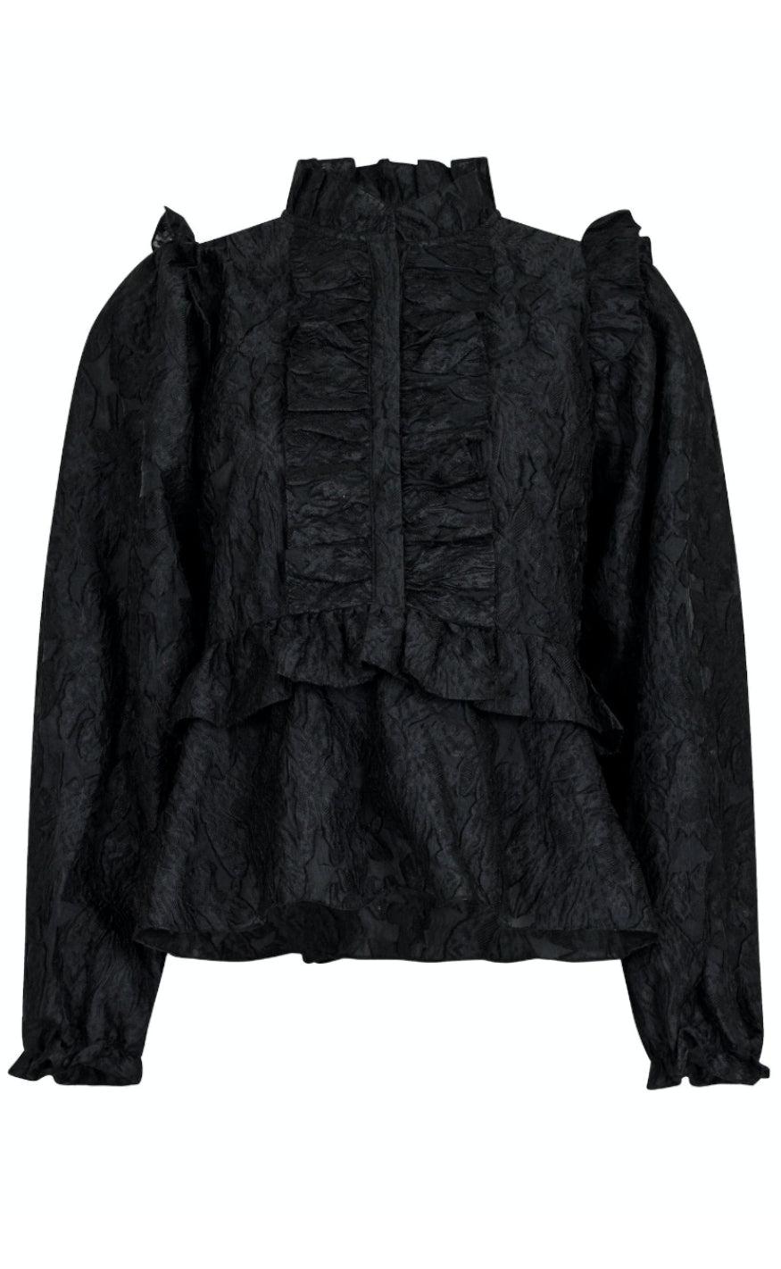 Neo Noir Bluse Hawaii Black