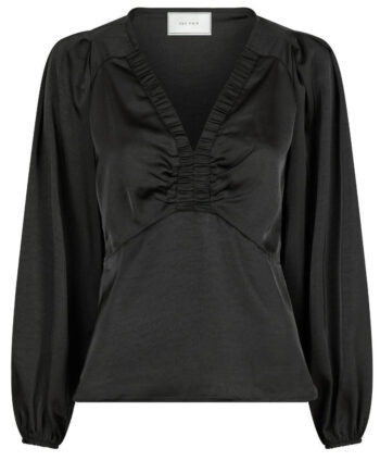 Neo Noir Bluse Istana Heavy Sateen Black