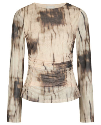 Neo Noir Bluse Lenida Dusty Brown