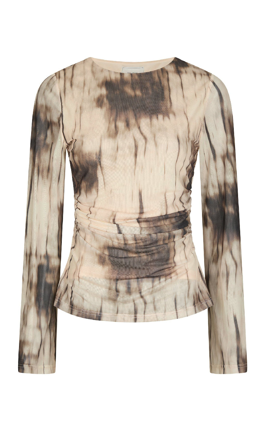 Neo Noir Bluse Lenida Dusty Brown