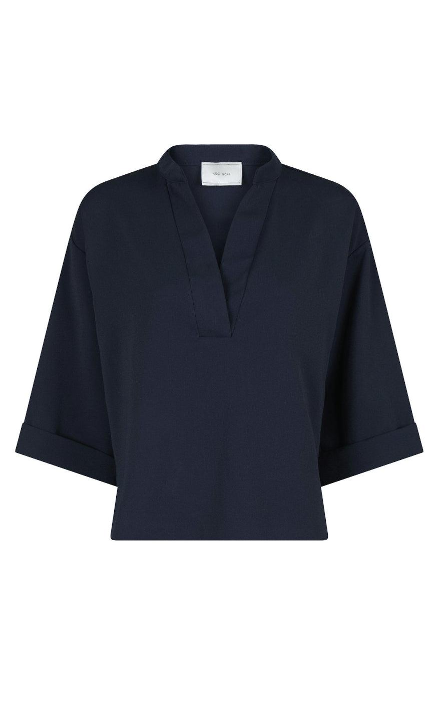 Neo Noir Bluse Luma Navy