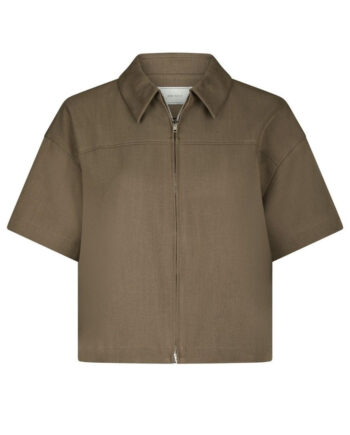 Neo Noir Bluse Madicken Structure Taupe
