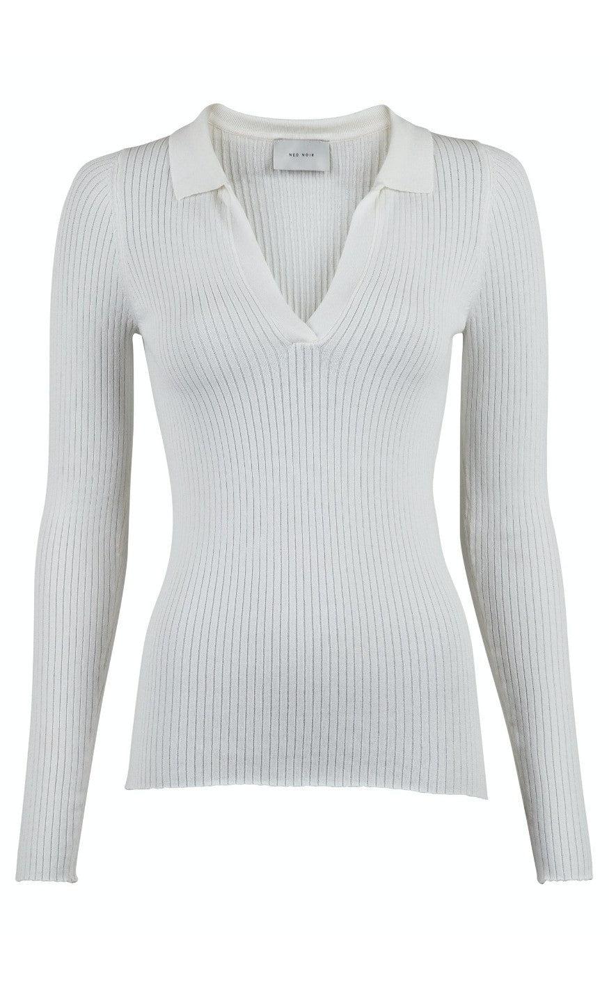 Neo Noir Bluse Mily Knit Off White