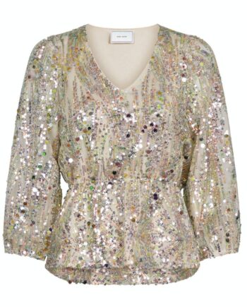 Neo Noir Bluse Mina Multi Sequins Champagne