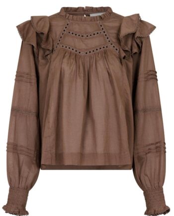 Neo Noir Bluse Simkie   Voile Light Brown