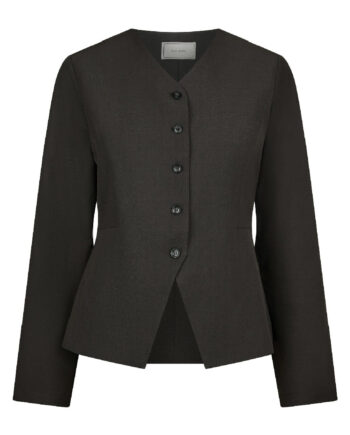 Neo Noir Bluse Toots Structure Dark Grey