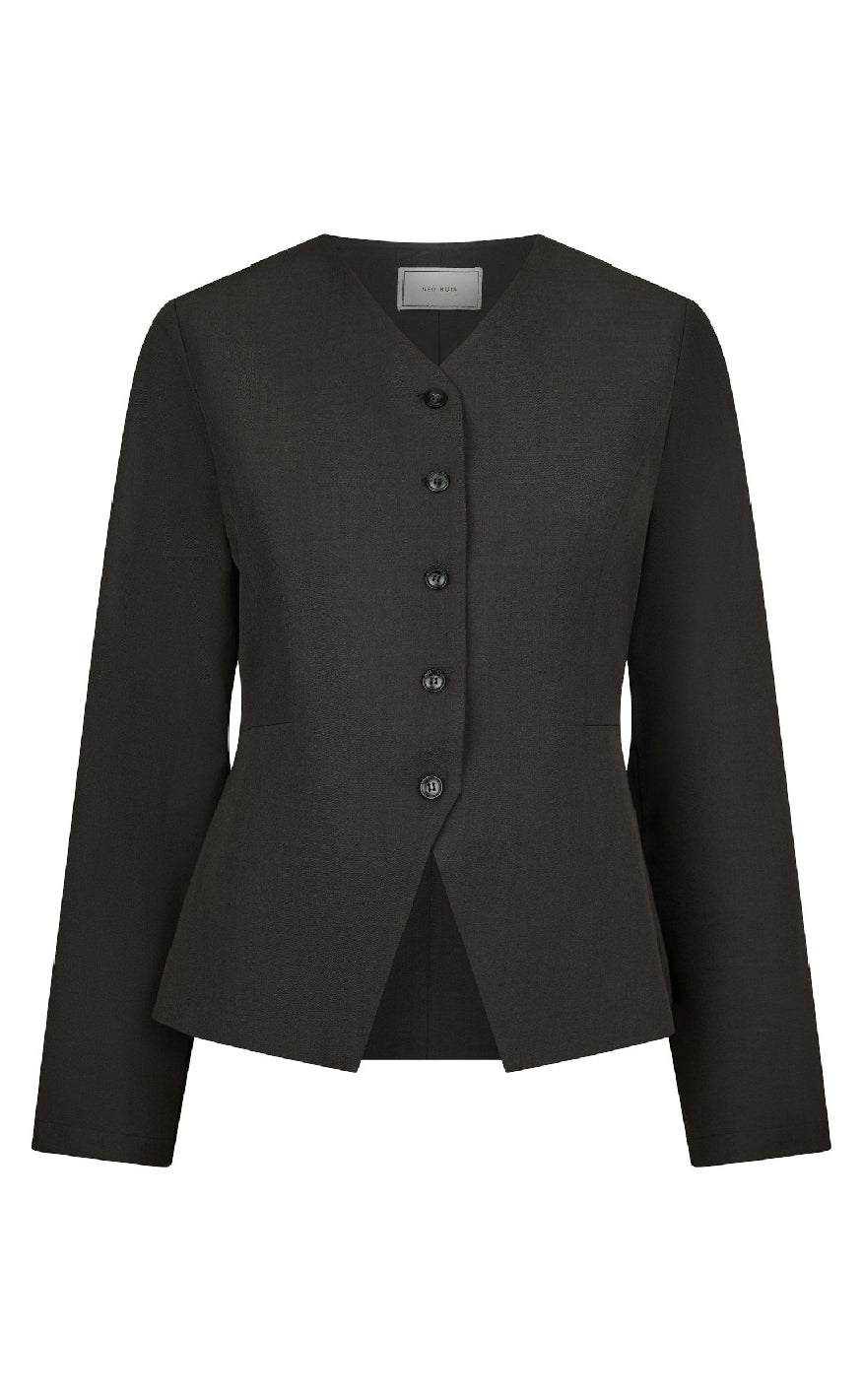 Neo Noir Bluse Toots Structure Dark Grey