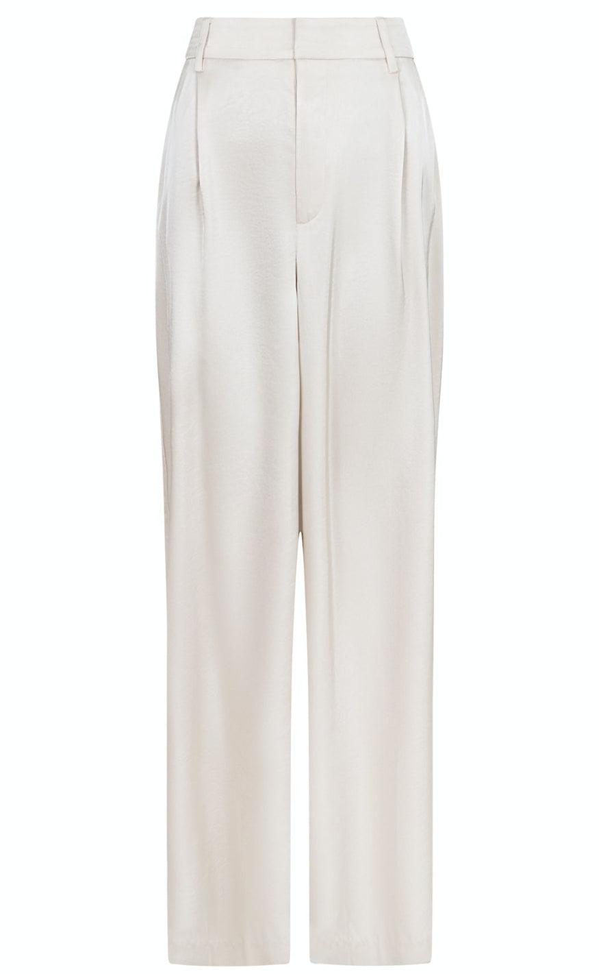 Neo Noir Bukser Alessandra Heavy Sateen Ivory