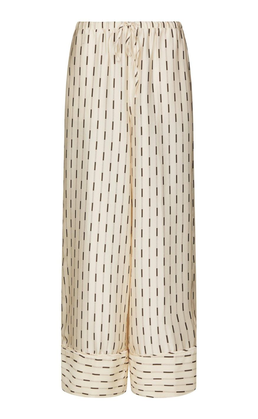 Neo Noir Bukser Sora Print Creme