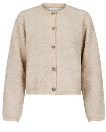 Neo Noir Cardigan Limo Fluffy Sand