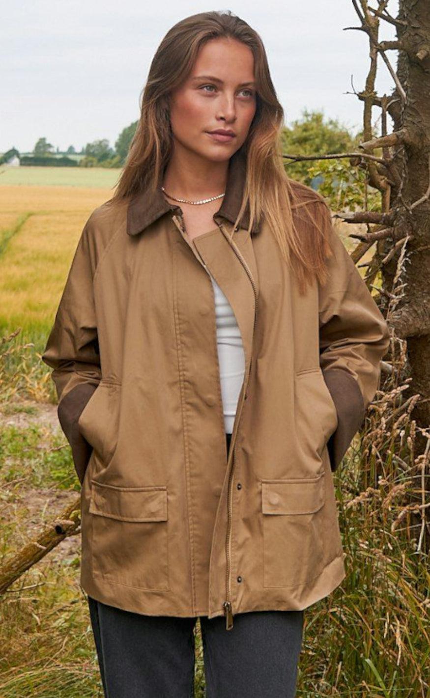 Neo Noir Jakke Anastacia Khaki