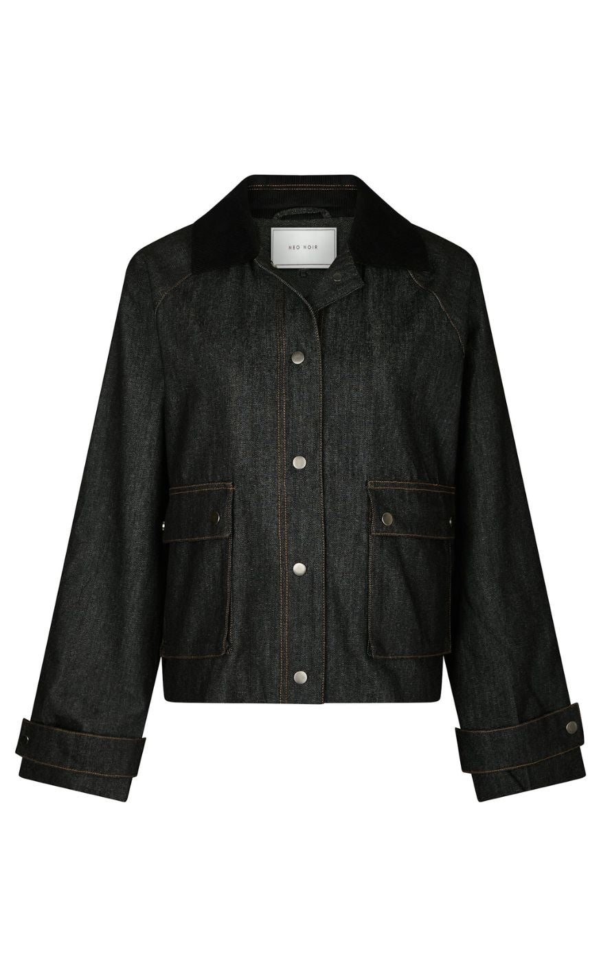 Neo Noir Jakke Vista Denim Cord Dark Blue