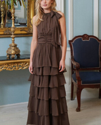 Neo Noir Kjole Marli Solid Dusty Brown