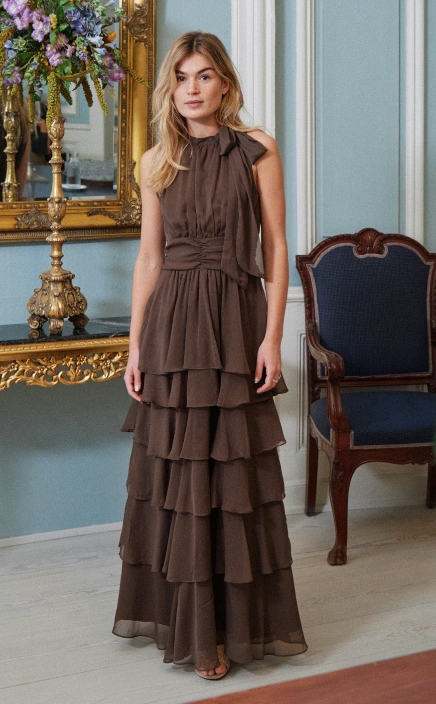 Neo Noir Kjole Marli Solid Dusty Brown