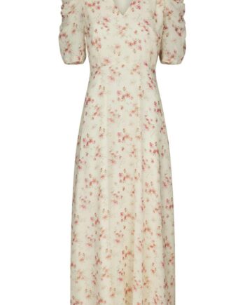 Neo Noir Kjole Vira Floral Creme
