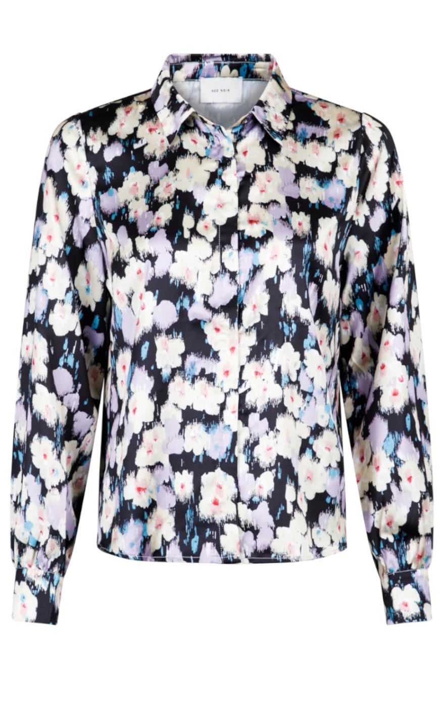 Neo Noir Skjorte Maze Craphic Lavender