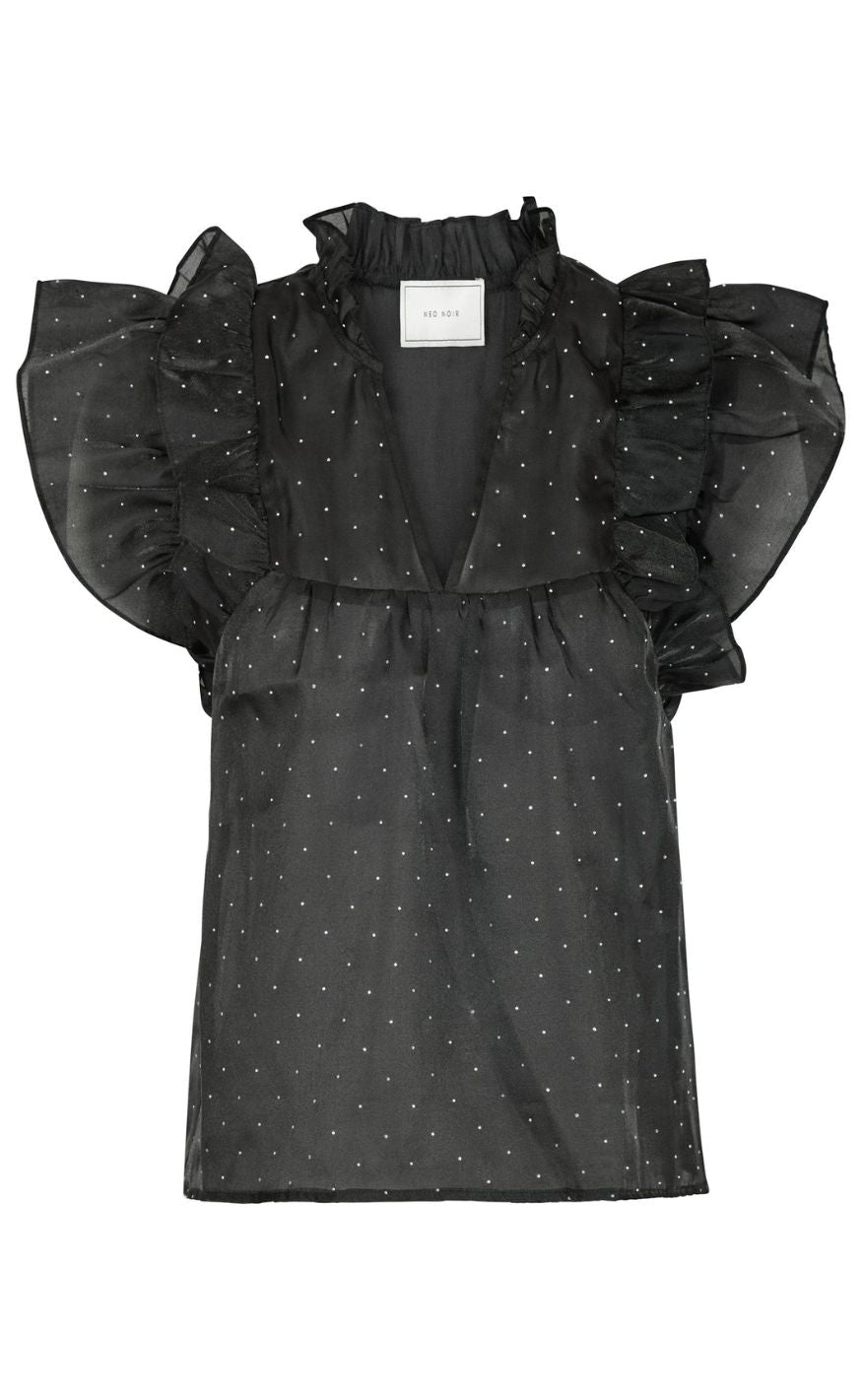 Neo Noir Top Jayla Bedazzled Black