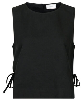 Neo Noir Top Svetlana Linen Black