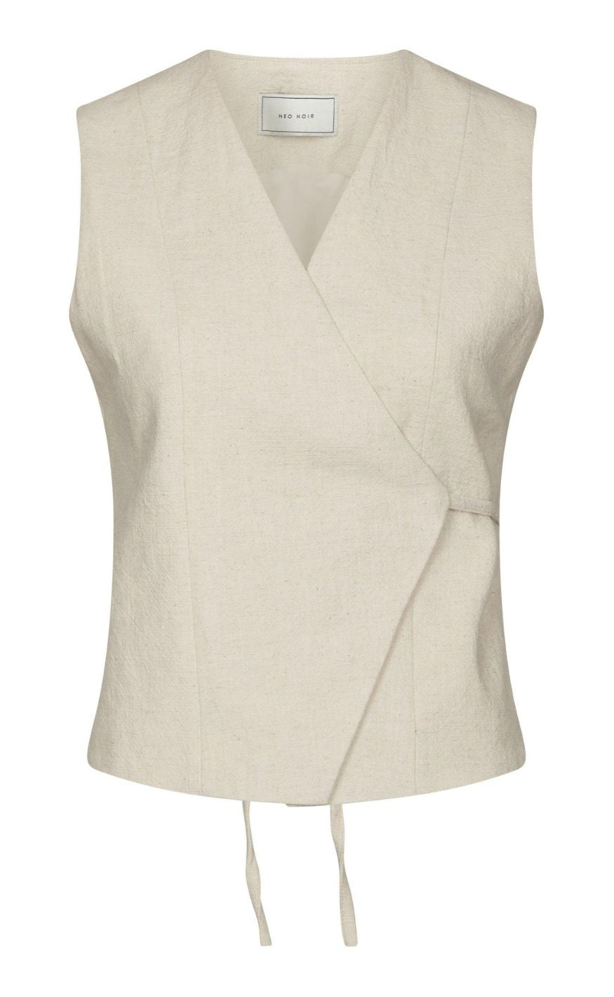 Neo Noir Vest Samara Ramie Natural