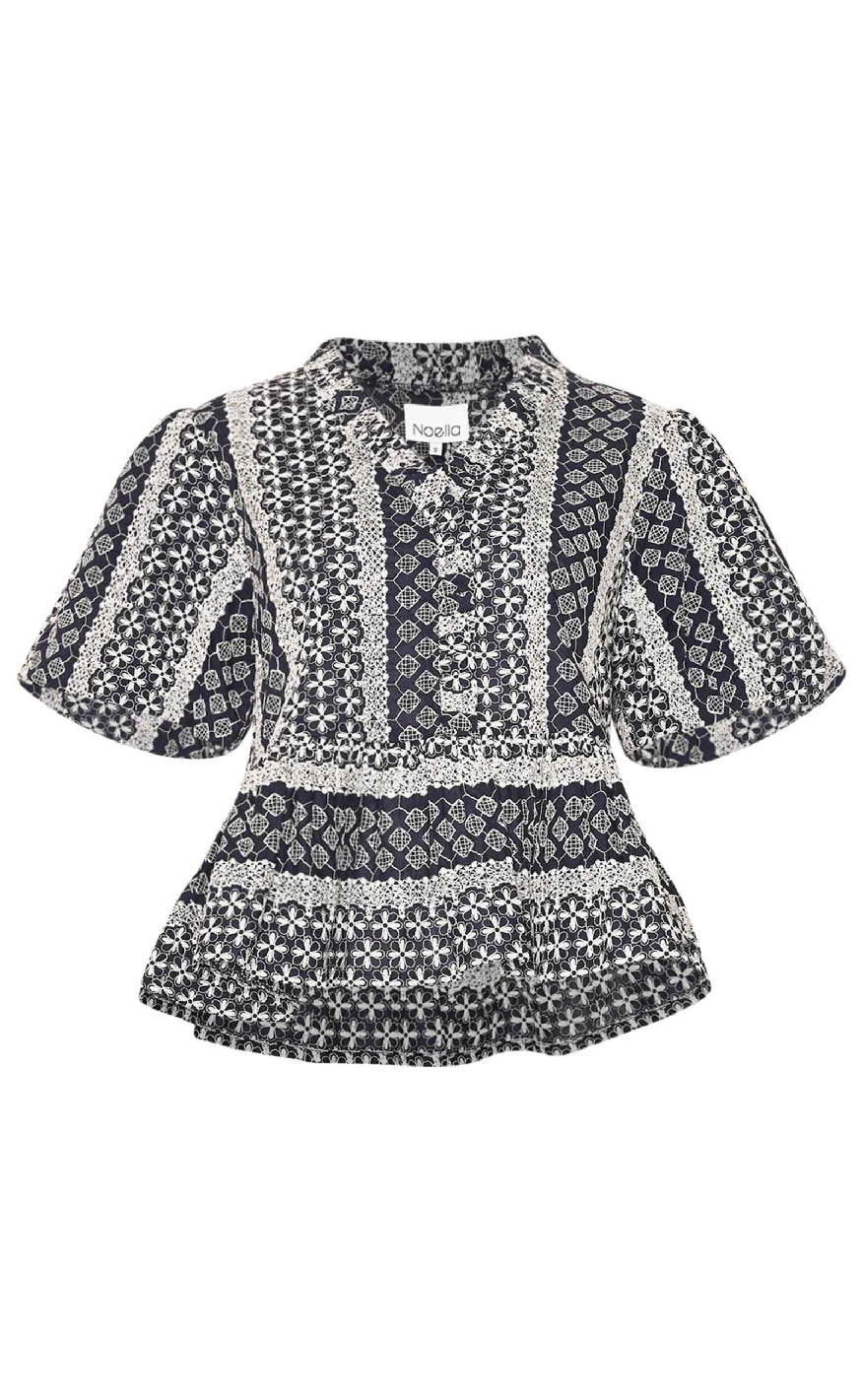 Noella Bluse Lorraine Navy Sugar
