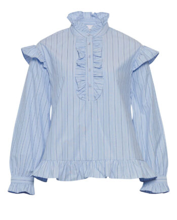 Noella Bluse Sally Light Blue Stripe