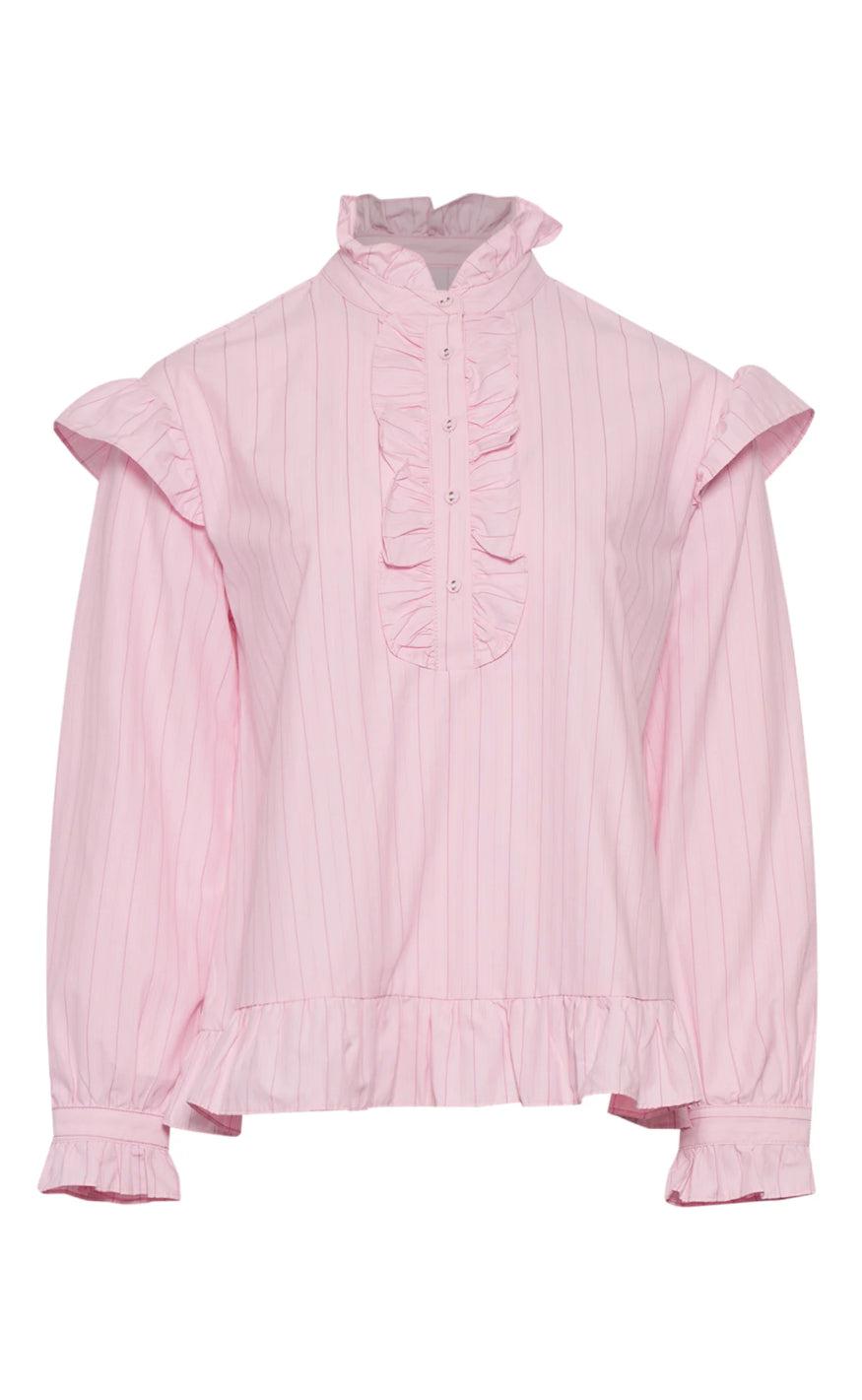 Noella Bluse Sally Light Pink Stripe