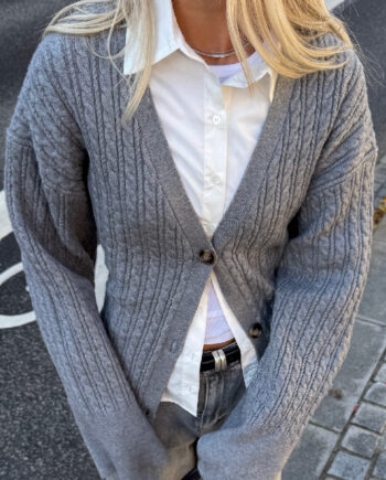 Noella Cardigan Lenyx Medium Grey Mel