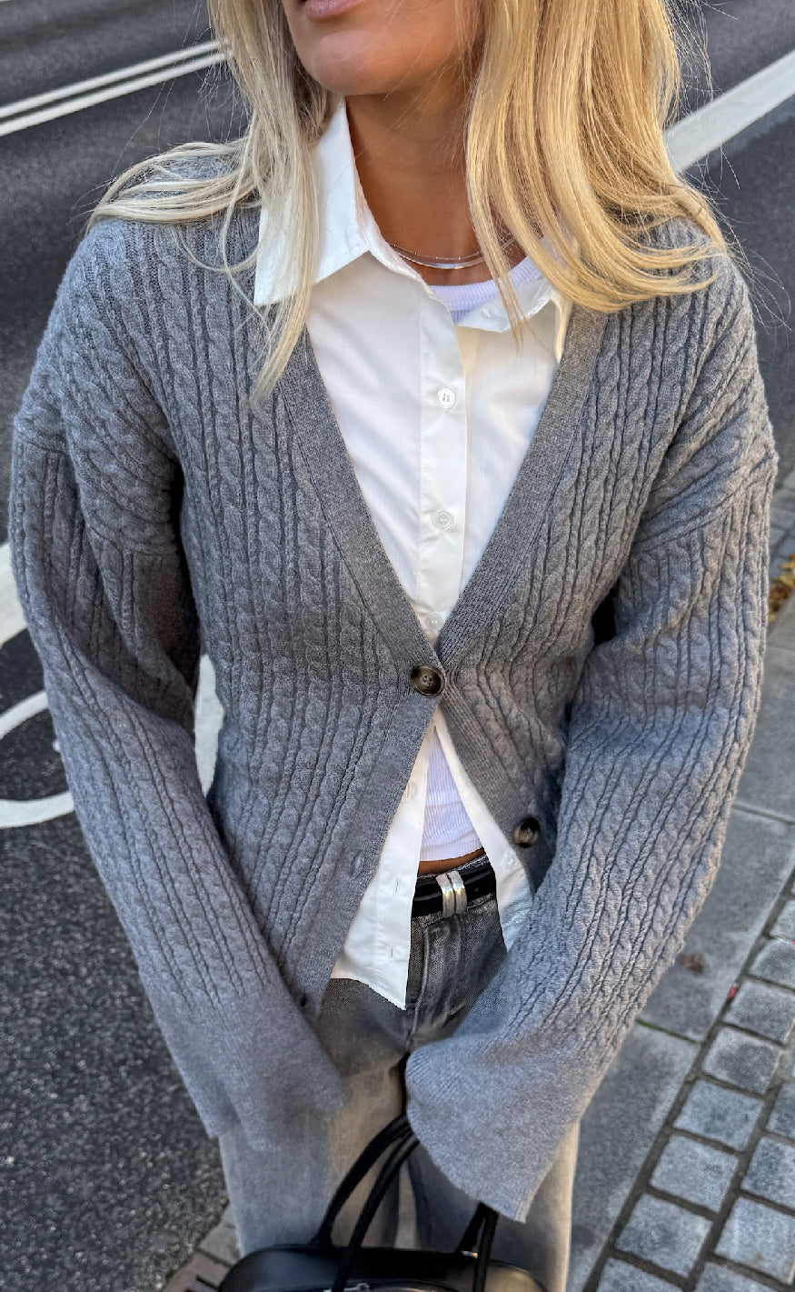 Noella Cardigan Lenyx Medium Grey Mel