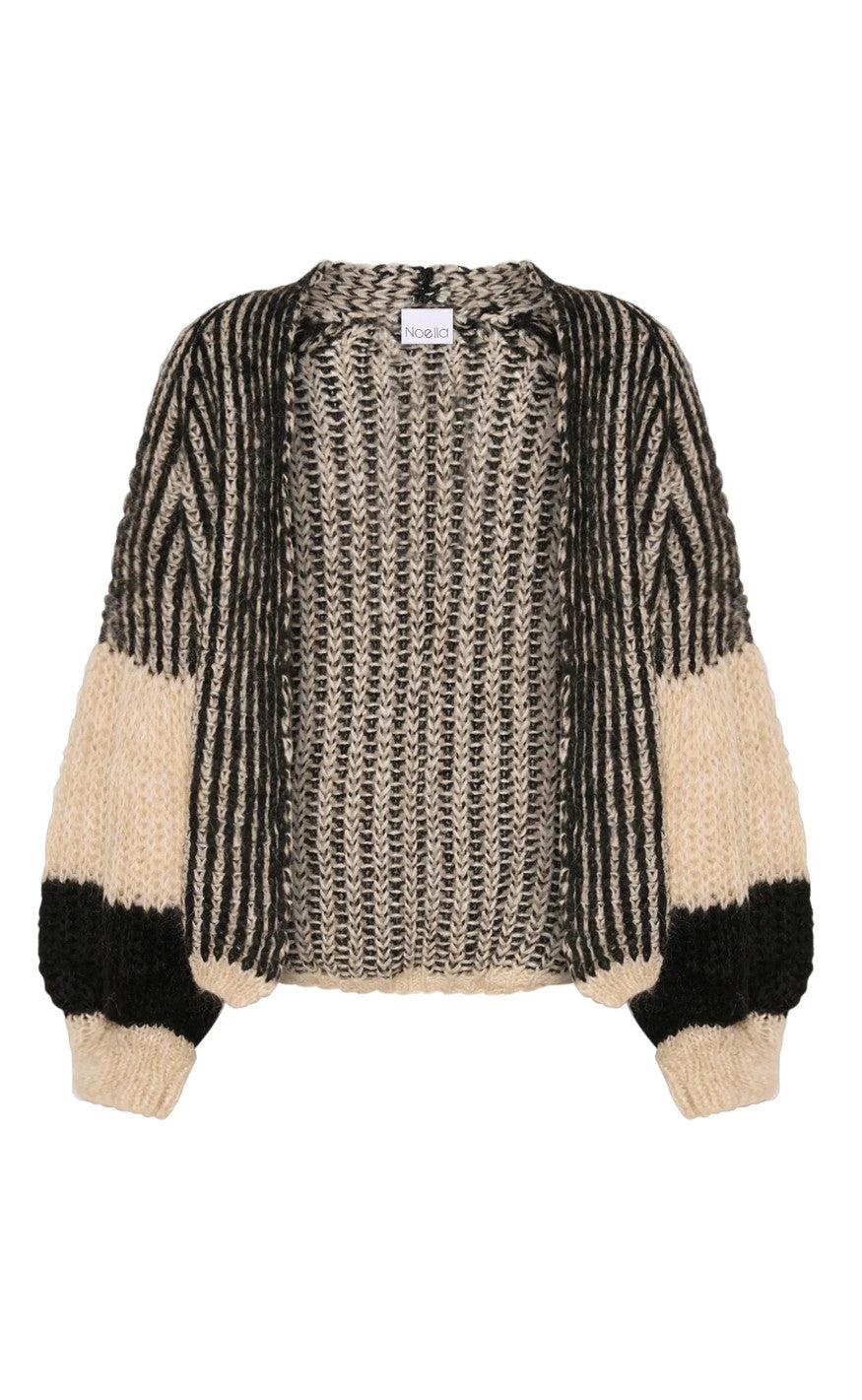 Noella Cardigan Liana Cream Black