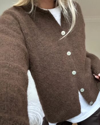 Noella Cardigan Mata Chocolate