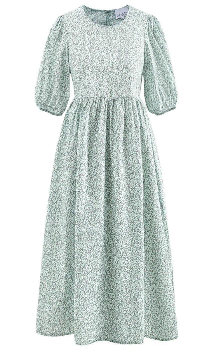 Noella Kjole Casey Green Flower