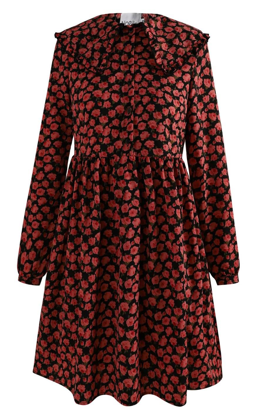 Noella Kjole Dania Rose Print