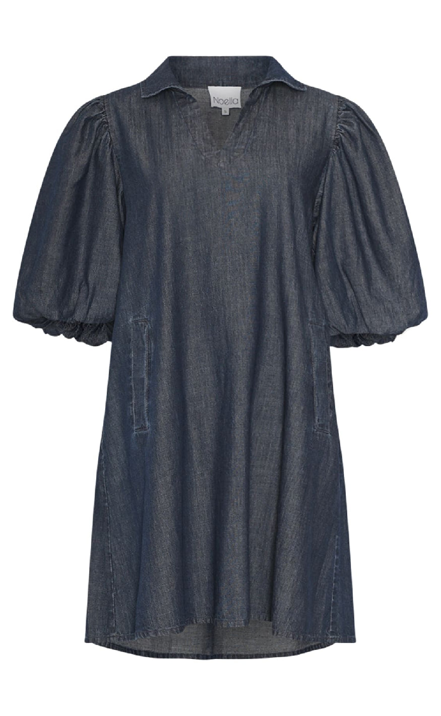 Noella Kjole Larissa Medium Blue Wash
