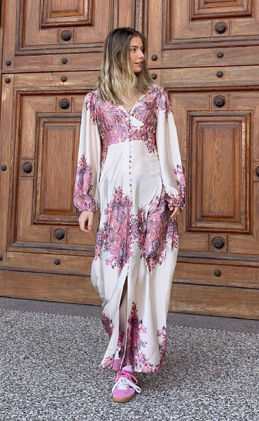 Noella Kjole Lilith Maxi Drusella Print