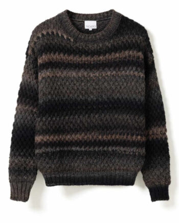 Noella Striktrøje Gio Knit Brown Grey Mix