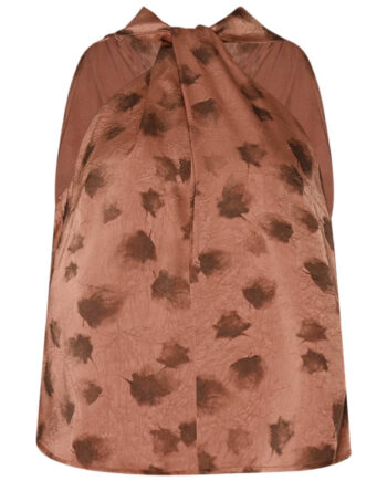 Noella Top Lucinda Cosette Rust Print