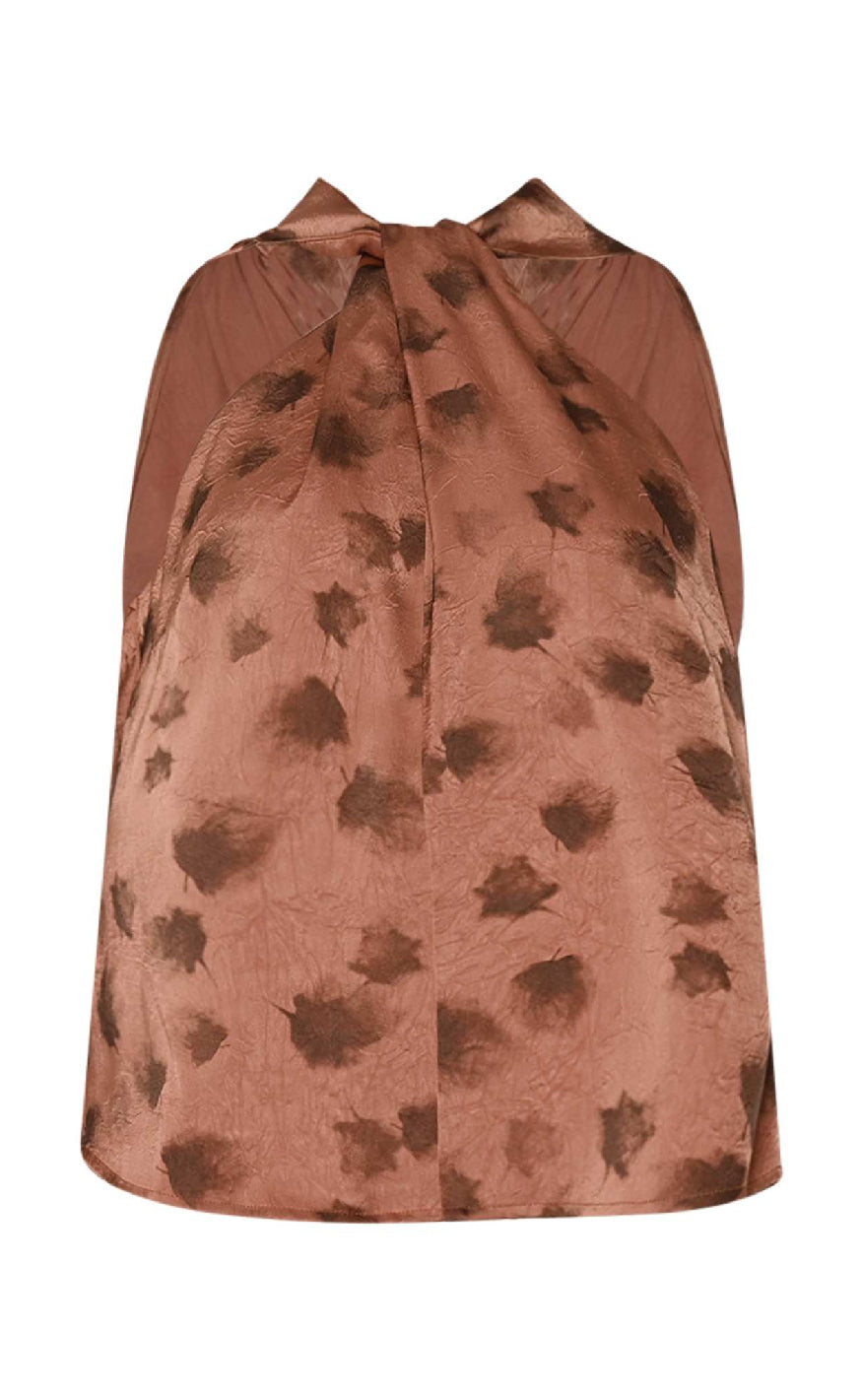 Noella Top Lucinda Cosette Rust Print