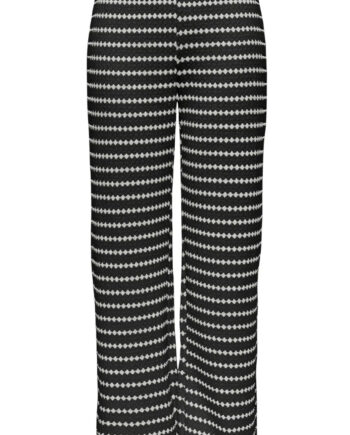 Only Bukser Eva Stripe Black Cloud Dancer