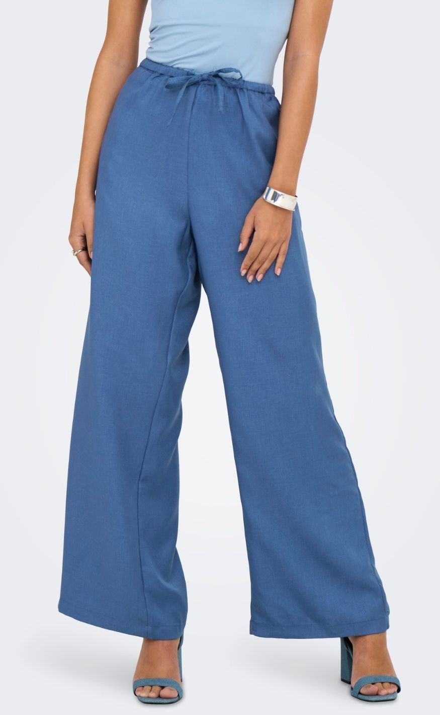 Only Bukser Harriet Life Loose True Navy Melange