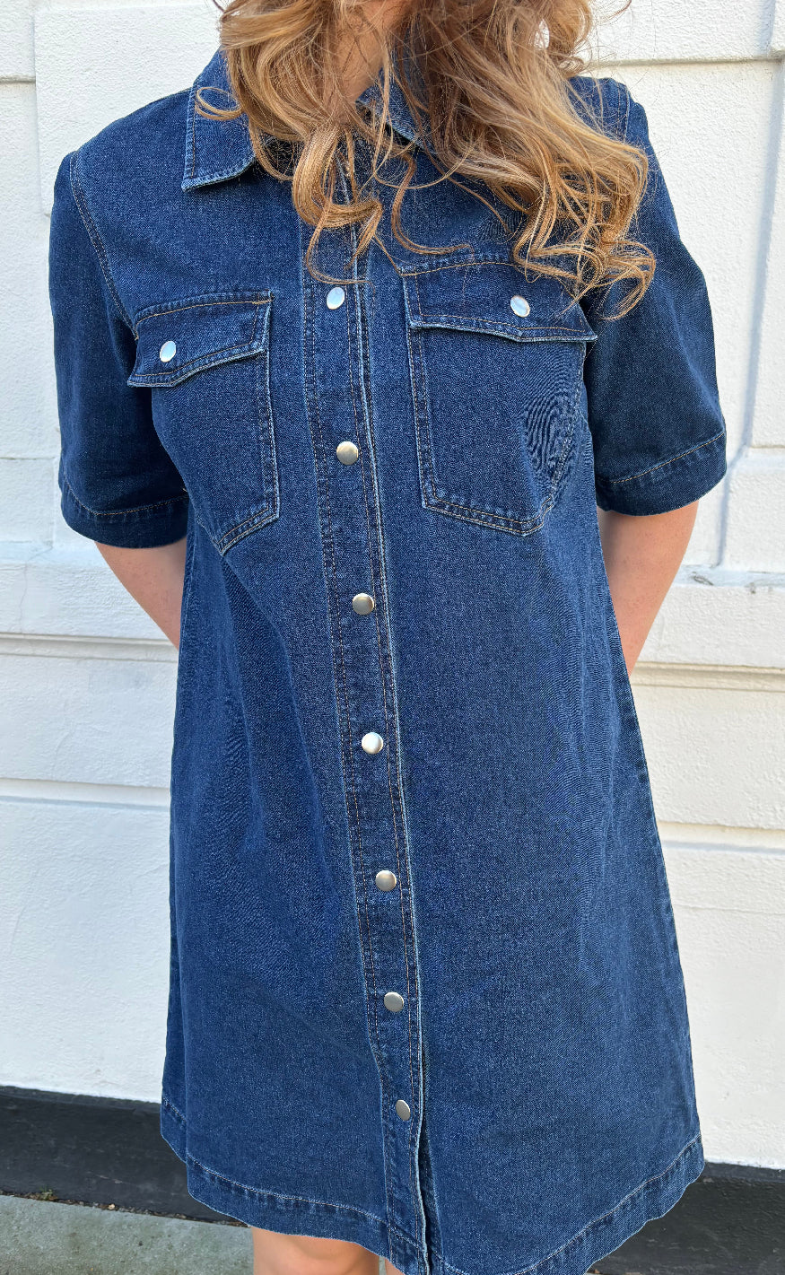 Only Kjole Belle Dark Blue Denim