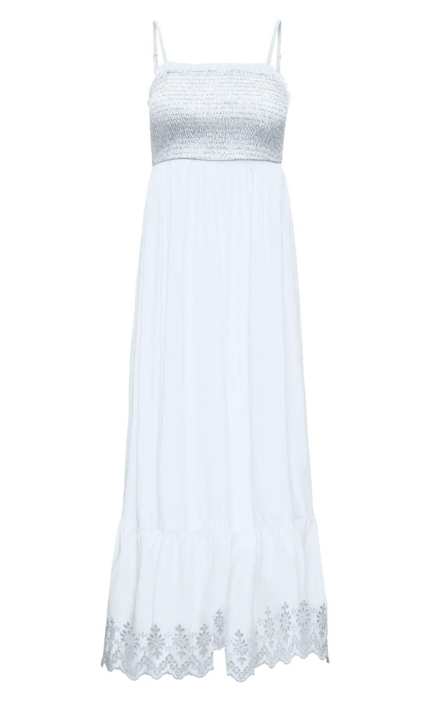 Only Kjole Lou Smock Bright White