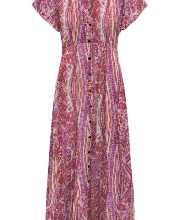 Only Kjole Nova Mollie Fuchsia Fedora    Bohobabe