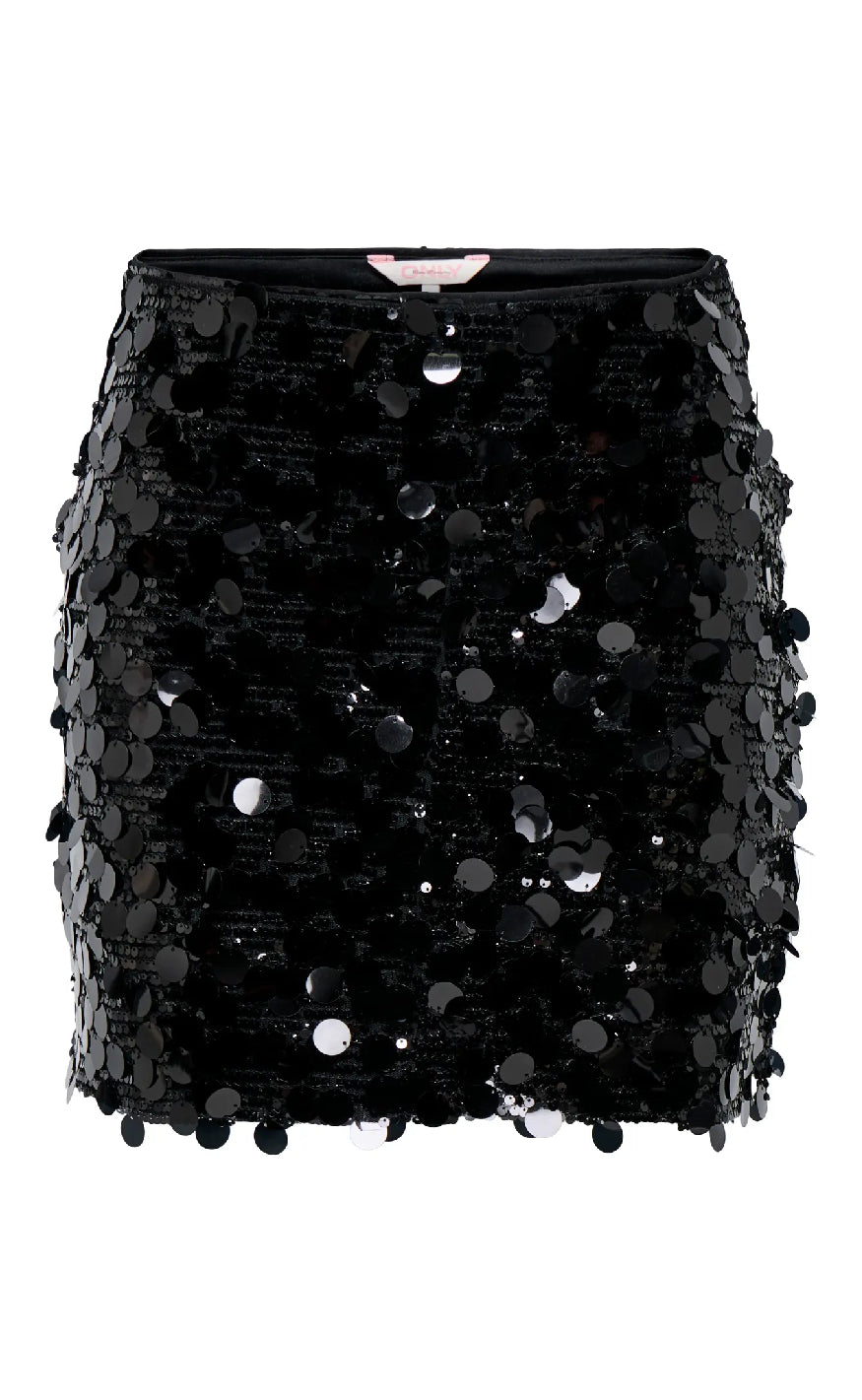 Only Nederdel Jadel Black Silver Sequins