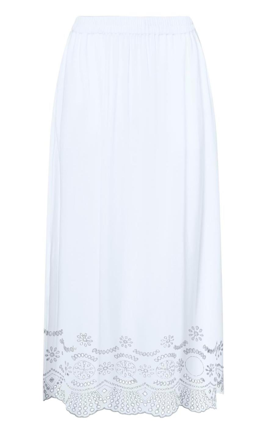Only Nederdel Lou Bright White