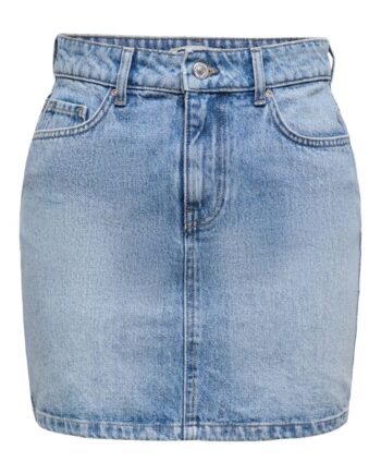 Only Nederdel Stella Short Light Blue Denim