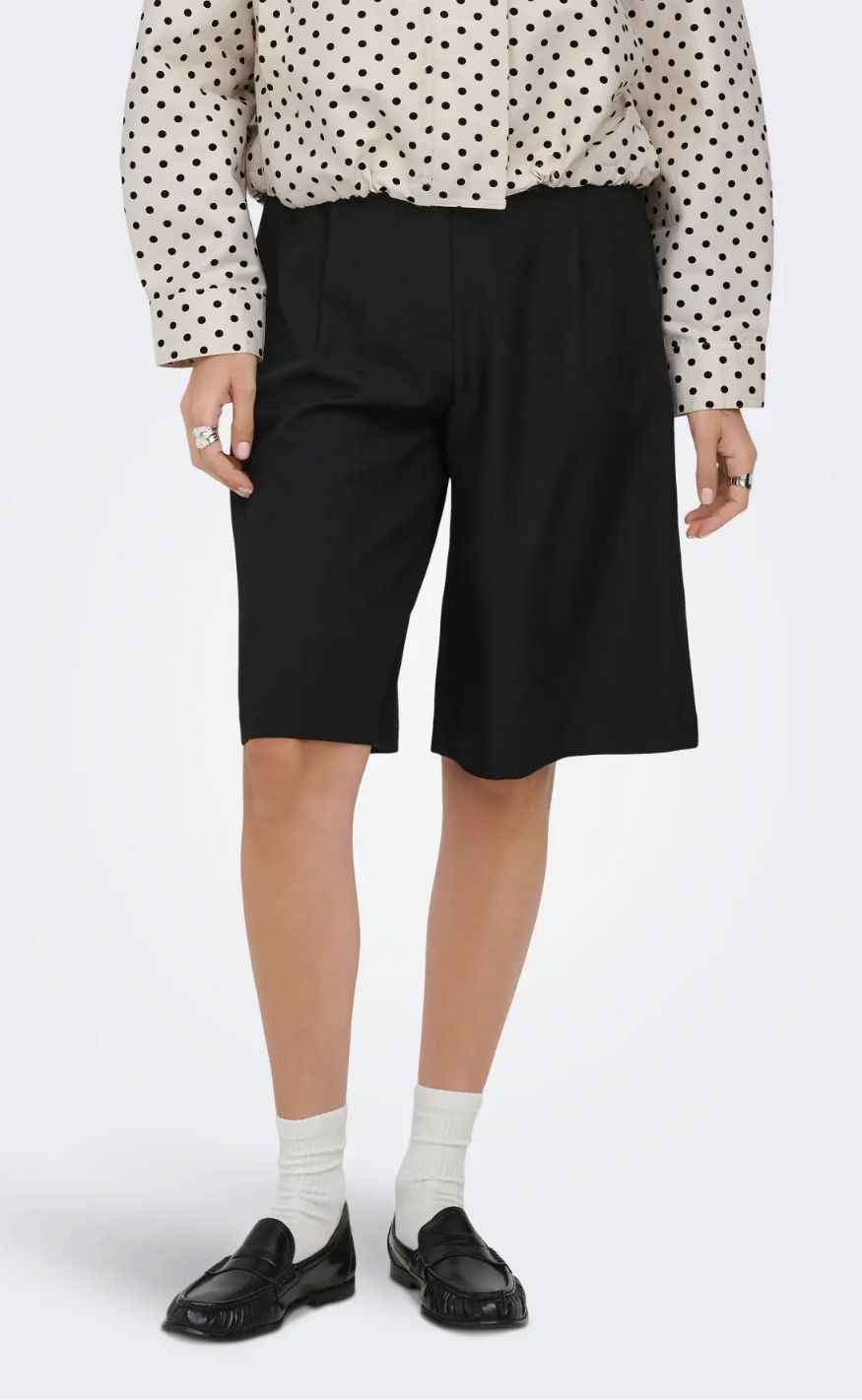 Only Shorts Linda Long Black
