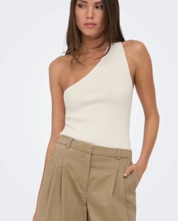Only Top Milo One Shoulder Cloud Dancer