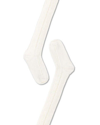 Oroblu Strømper Woman Wool Cable Over Knee Off White